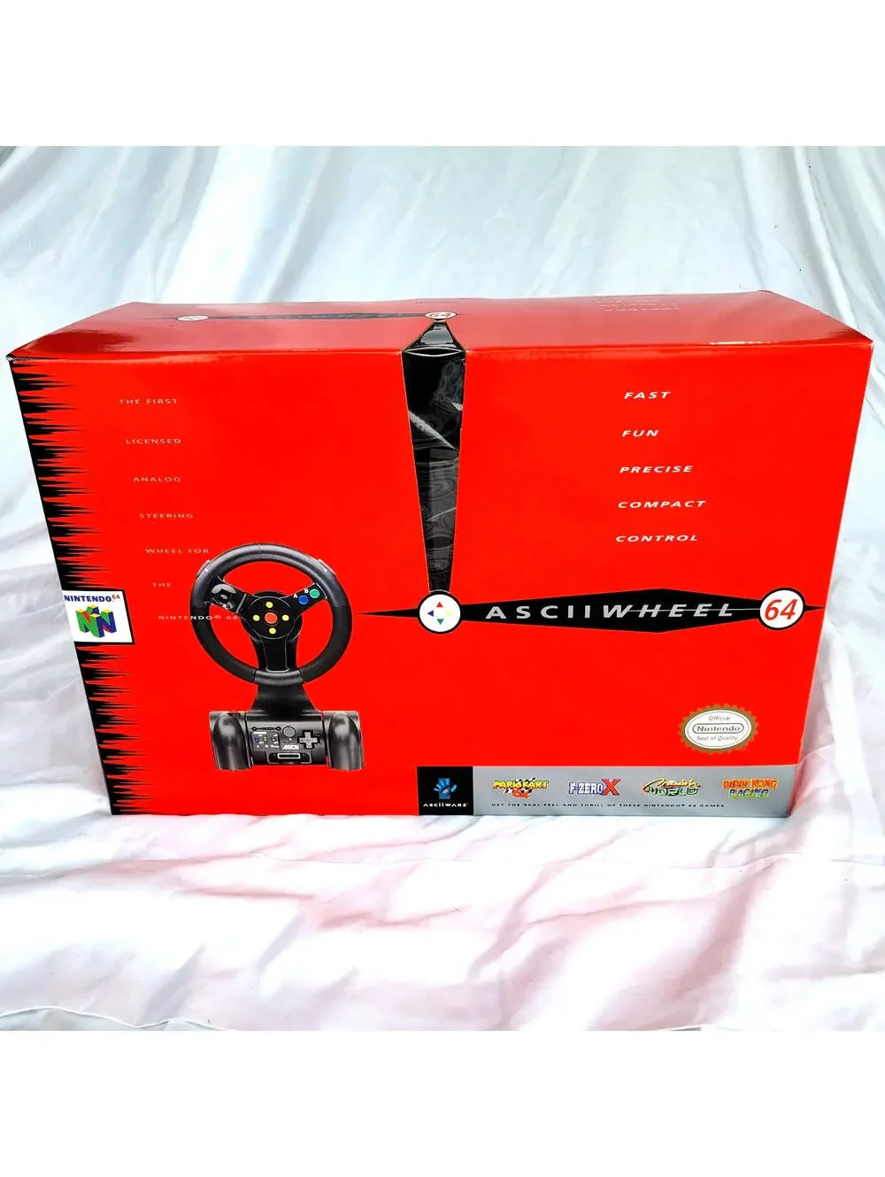 N64 Steering Wheel Controller Driving Games Nintendo 64 - for Mario Kart + more